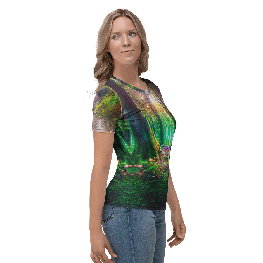 Mystical Forest Wolf Women's T-Shirt product image (3)