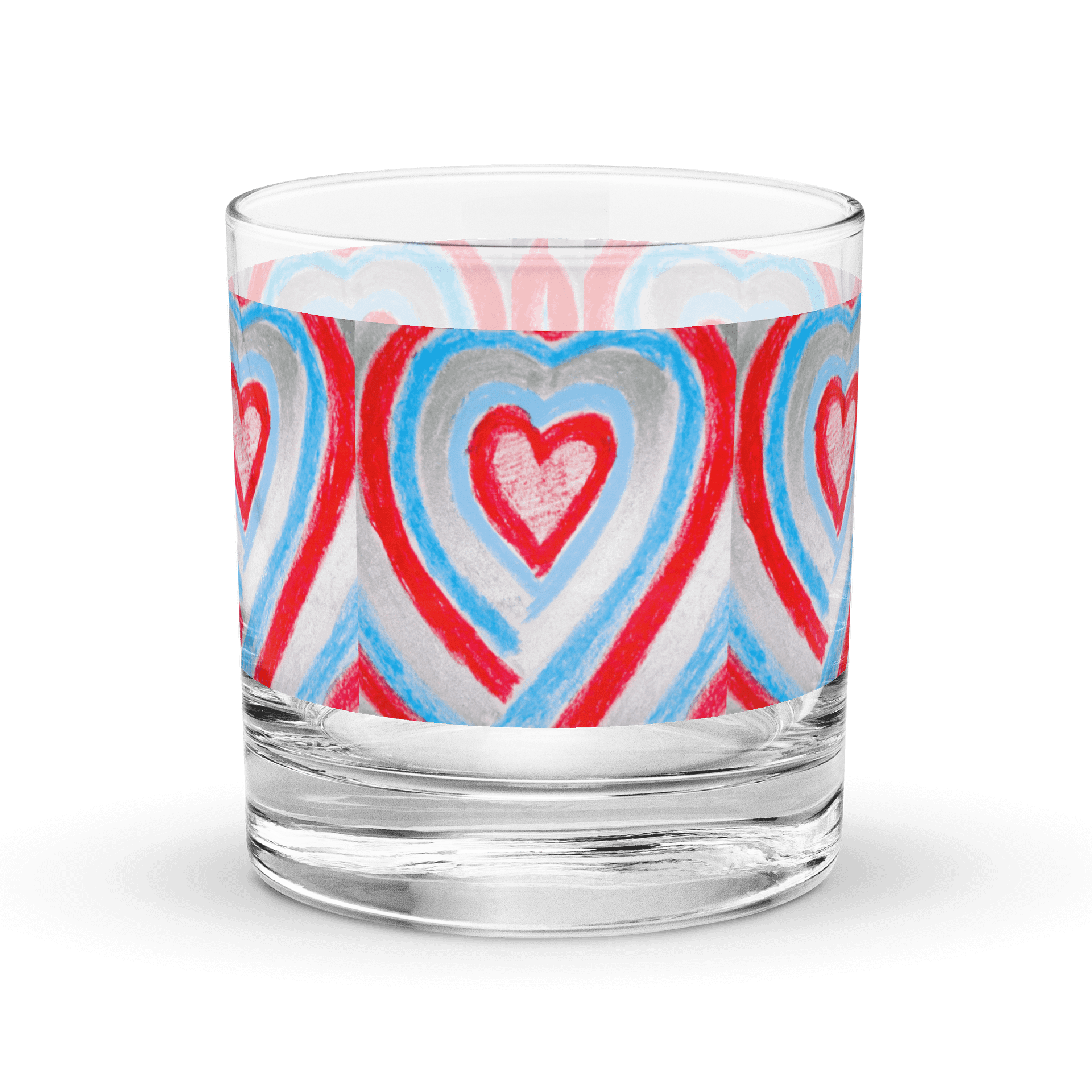Hearts on the Rocks Glass product image (1)