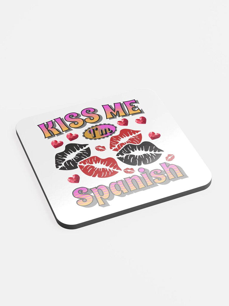 Kiss Me Im Spanish Cork Coaster Set product image (2)