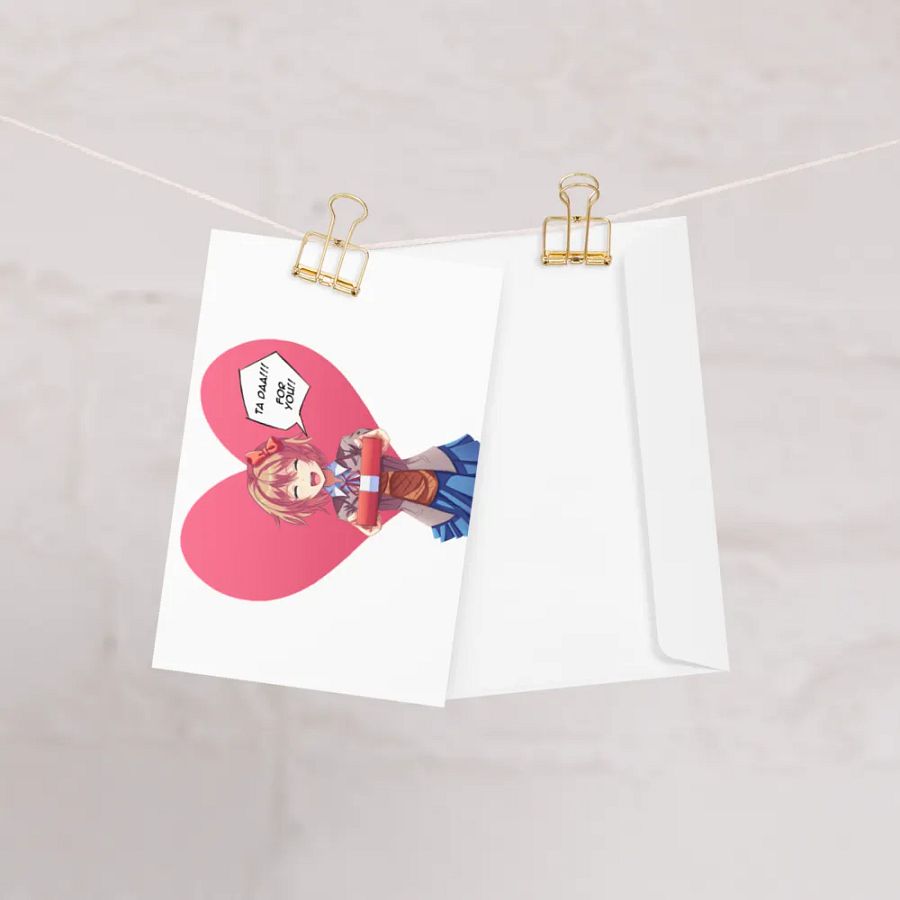 DDLC Valentine day card Sayori product image (10)