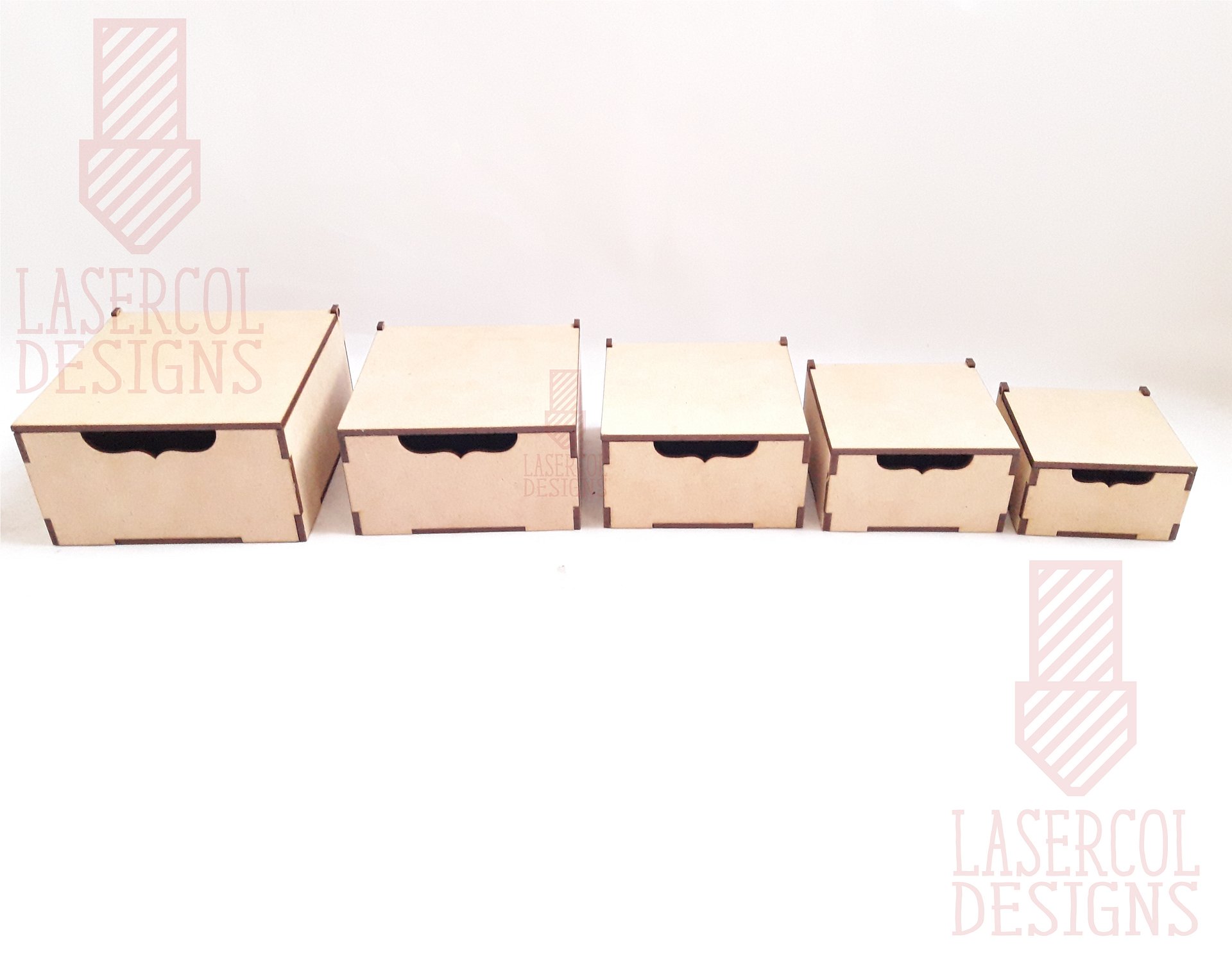 Boxes Set 2 (5 sizes) - Laser Cut Files product image (6)