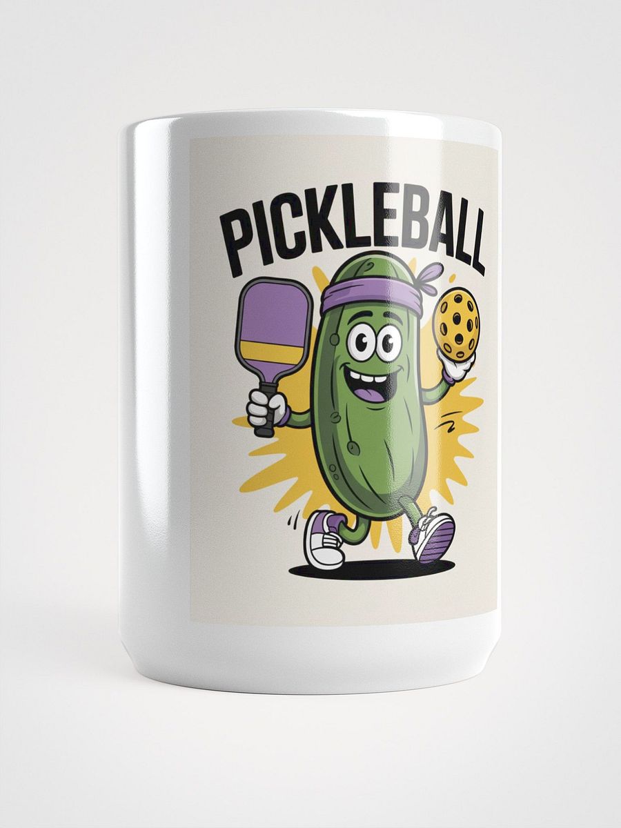 "Pickleball Power" Funny Cartoon Pickle Mug product image (5)