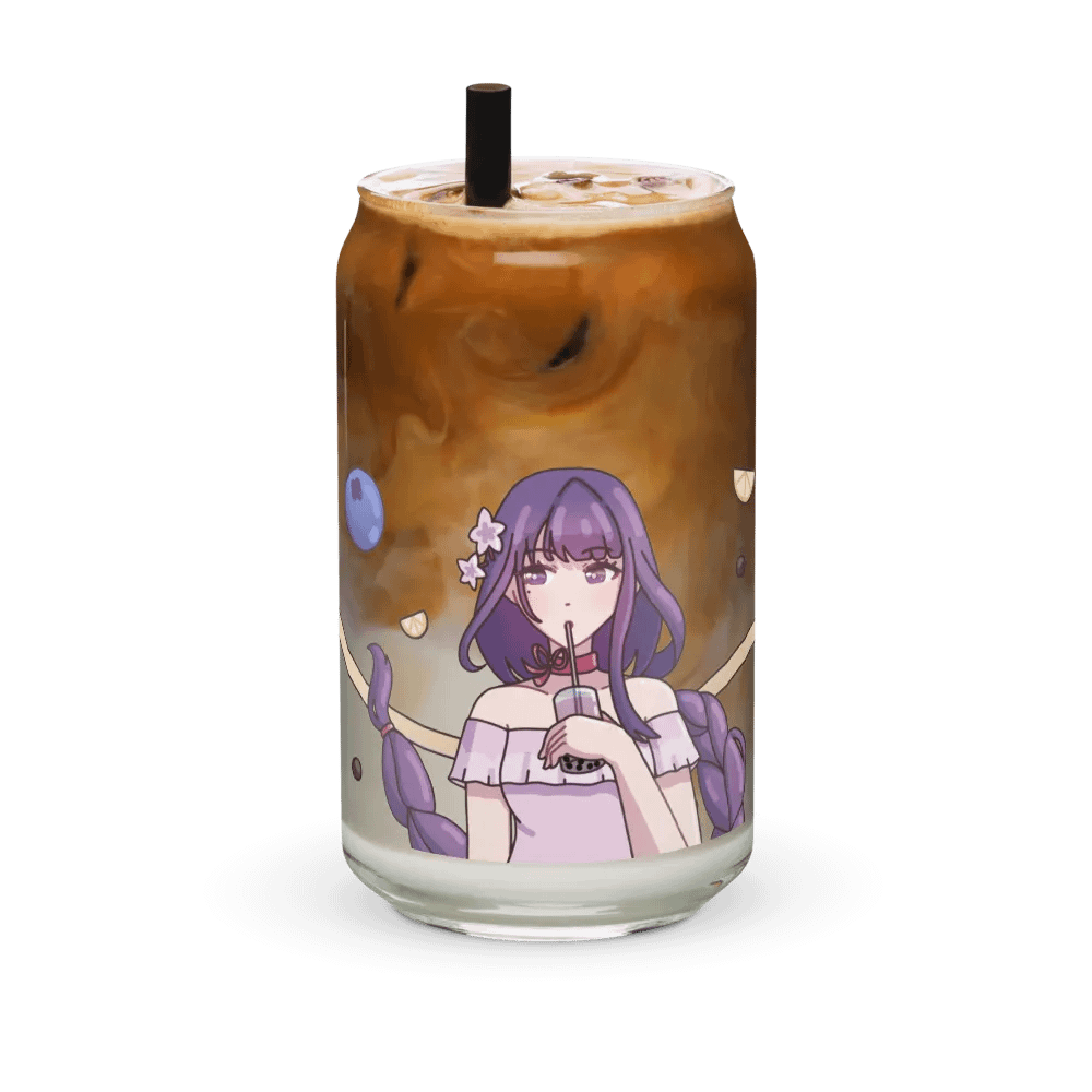 Raiden Shogun - Can-Shaped Glass (or with lid and straw) product image (36)