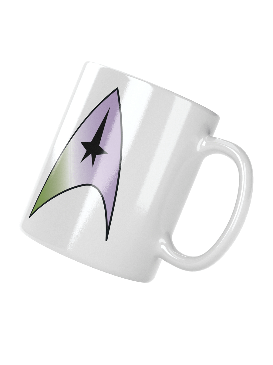 Genderqueer Pride Gradient Starfleet Mug product image (2)