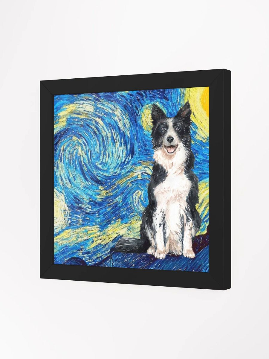 Border Collie Starry Night Framed Wall Art product image (30)