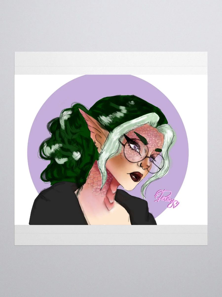 (echos art ) serpent inspired girlie sticker product image (2)
