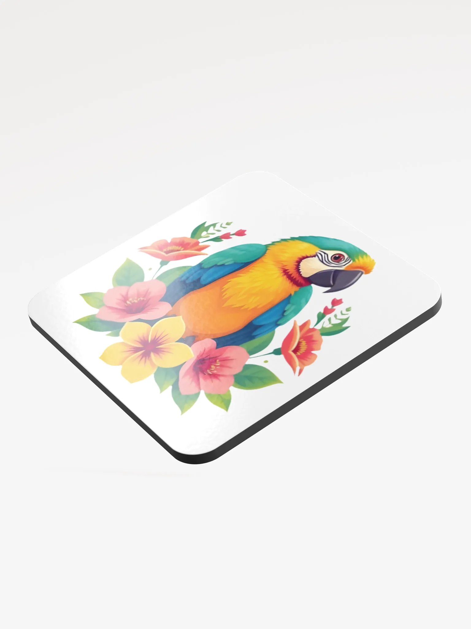 Floral Parrot Cork Coaster product image (3)