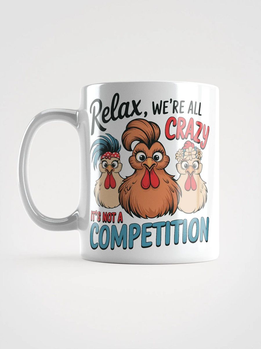 CRAZY Chickens White Glossy Mug product image (17)
