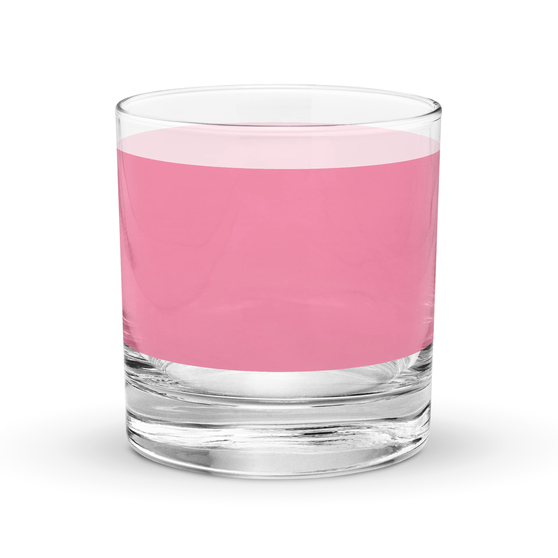 Pink Stripe 1960's Retro Minimalist Old Fashioned Rocks Glass product image (4)