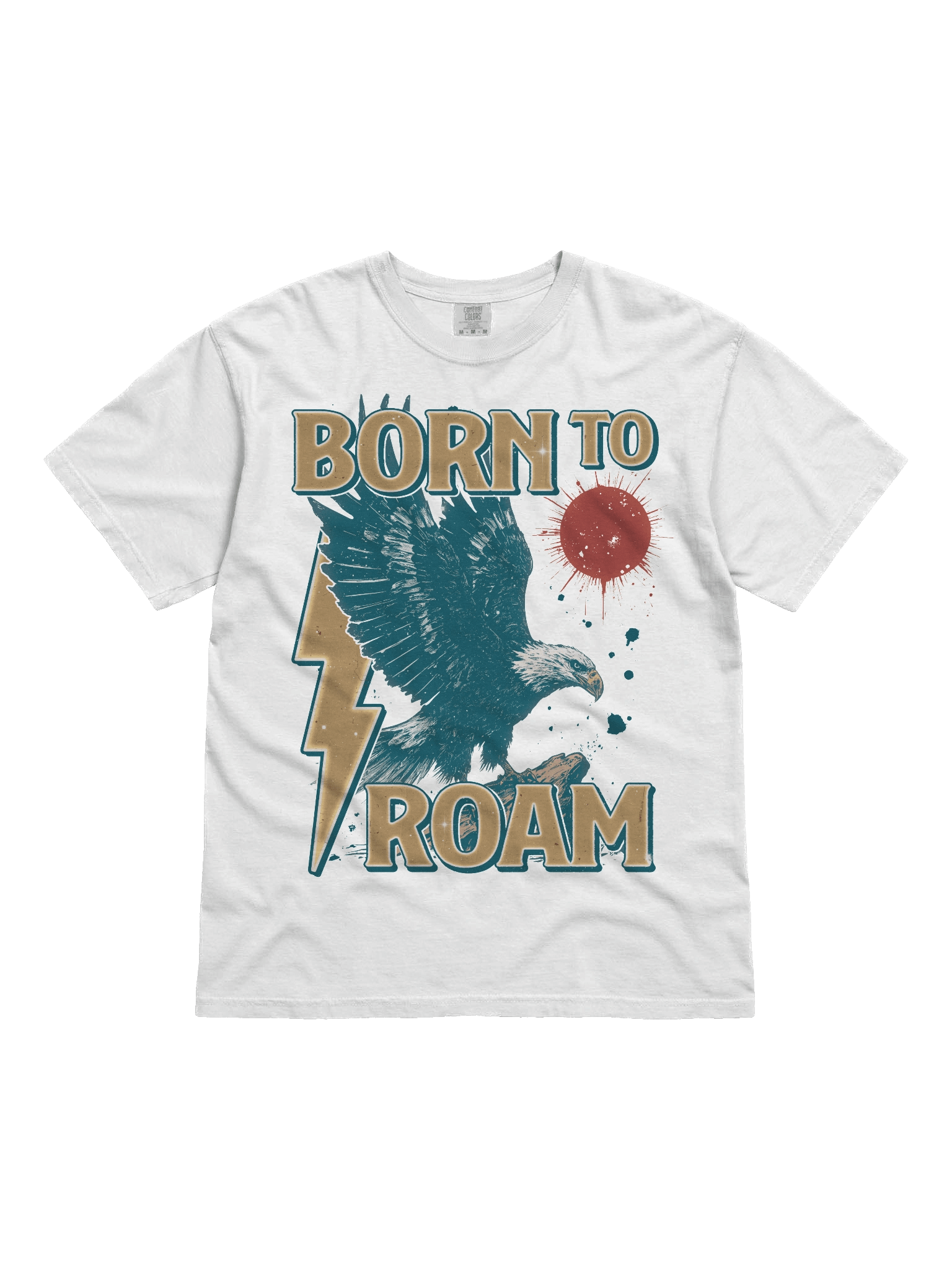 Born To Roam - Retro Eagle Heavy Weight T-shirt product image (2)