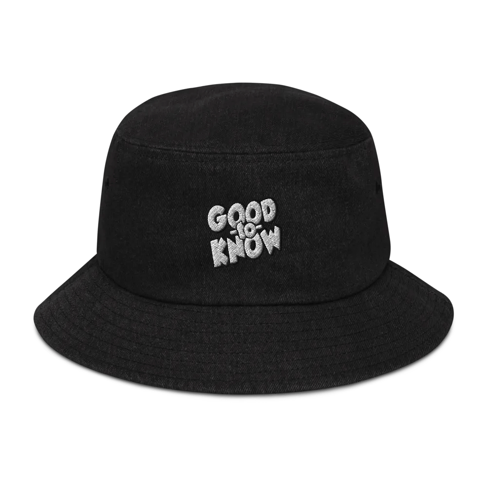 Good to Know Denim Bucket Hat product image (1)