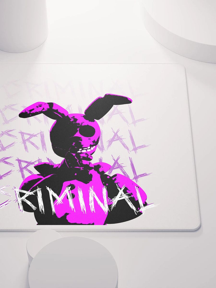 CRIMINAL - PREMIUM Gaming Mousepad (White) product image (5)