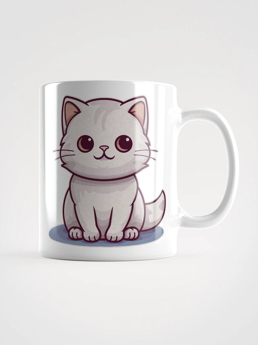 Whimsical White Cat Mug product image (2)