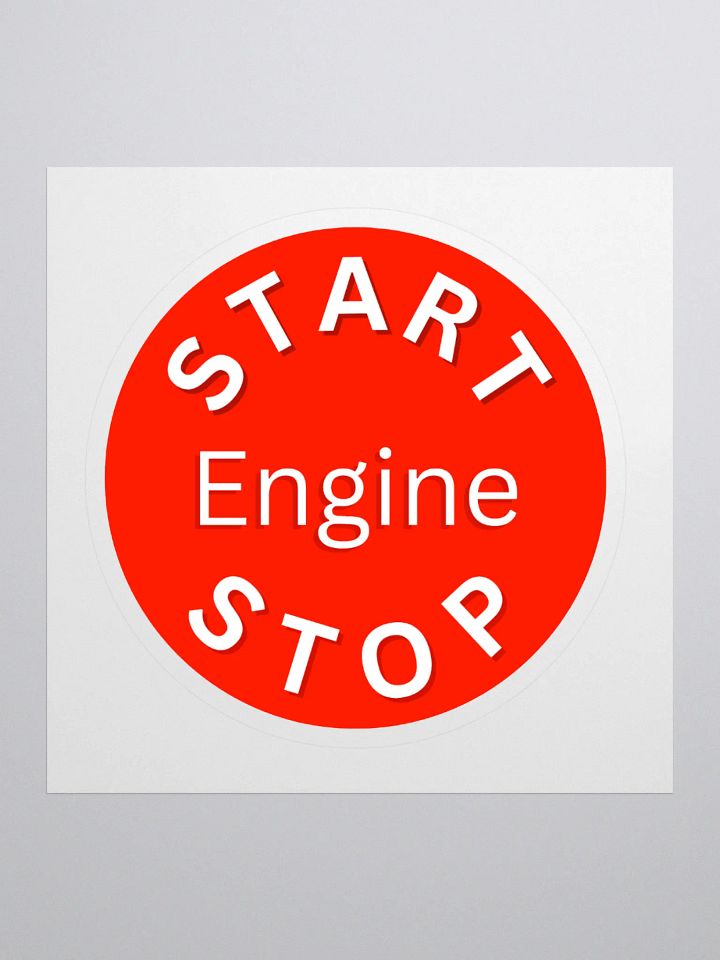 Engine Start/Stop Kiss Cut Stickers product image (1)