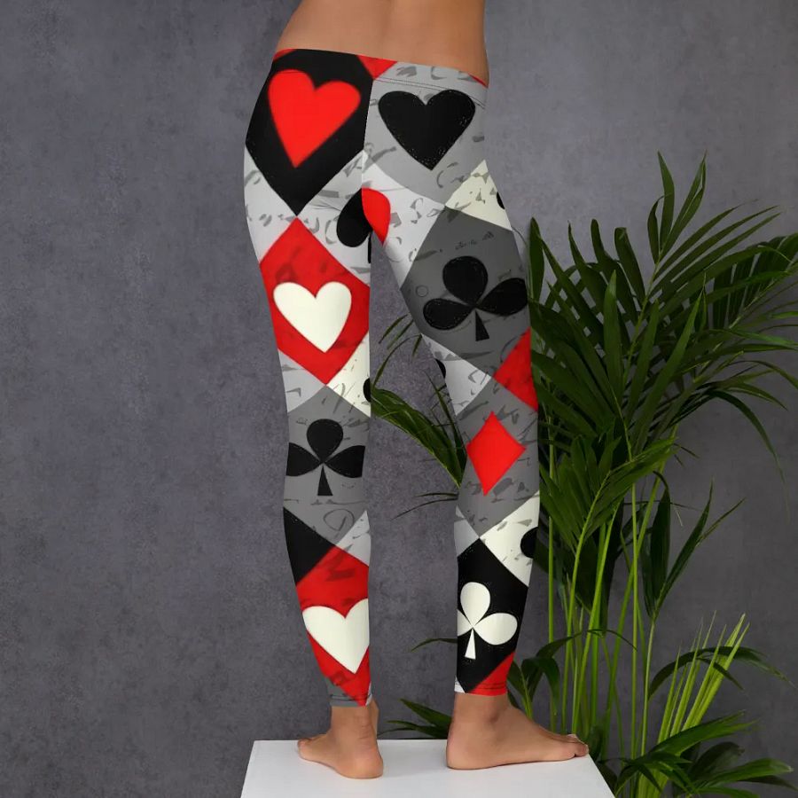 Leggings – Card Suit Art Print for Bold & Playful Style product image (6)