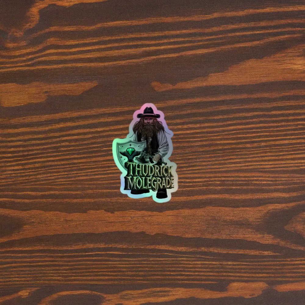 NoobsPodcast Thudrick Molegrade Holographic Sticker product image (3)