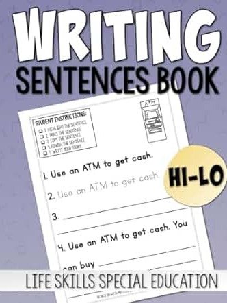 Writing Sentences Workbook: Life Skills Teens and Tweens- Instant Download product image (1)