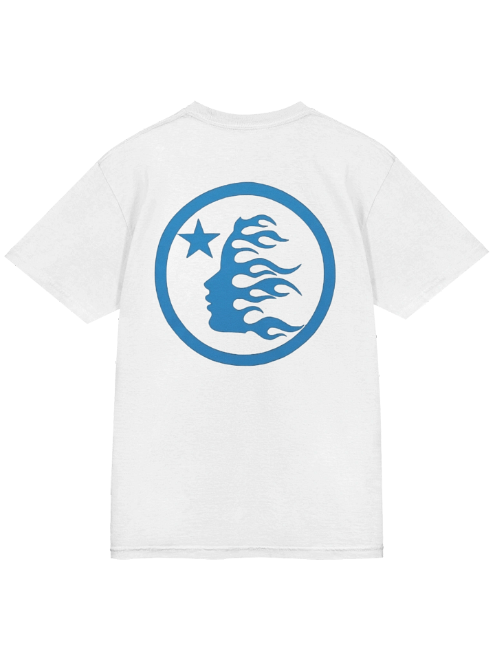 Hellstar Classic T-shirt (Regular Print) White/Blue product image (2)