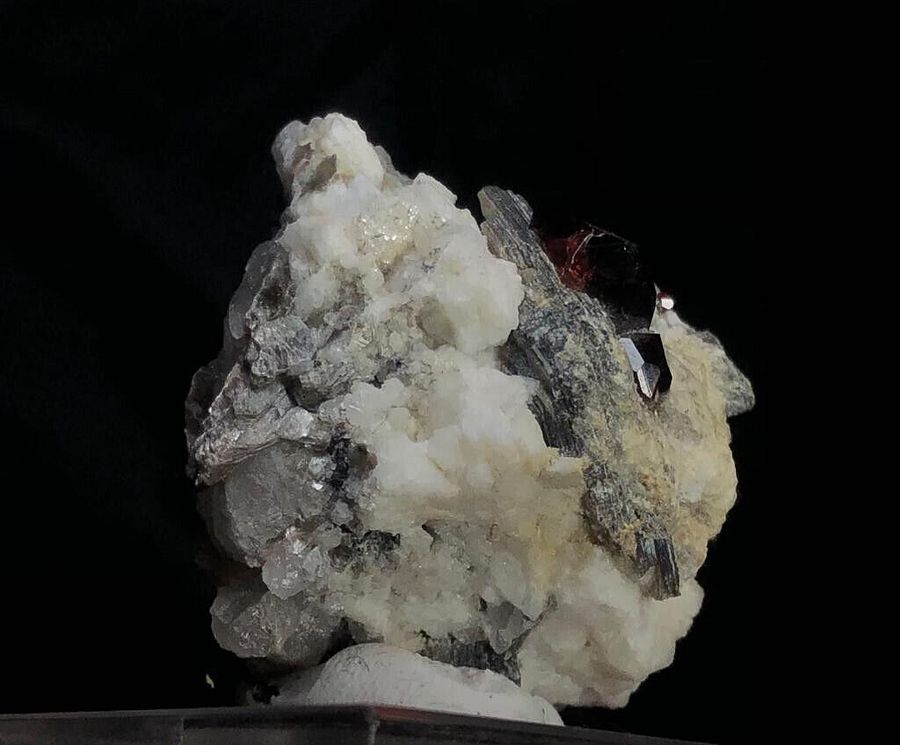 ORANGE SPESSARTINE GARNET WITH MICA & WHITE ALBITE FELDSPARS, 48 GRAM product image (7)