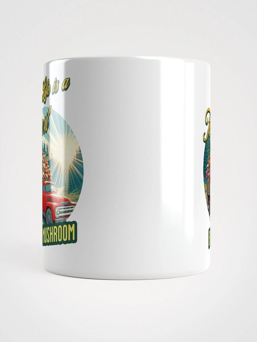 Life is a Forest Be a Mushroom - Mushroom Quote - Vintage Style Fungi Mug product image (5)