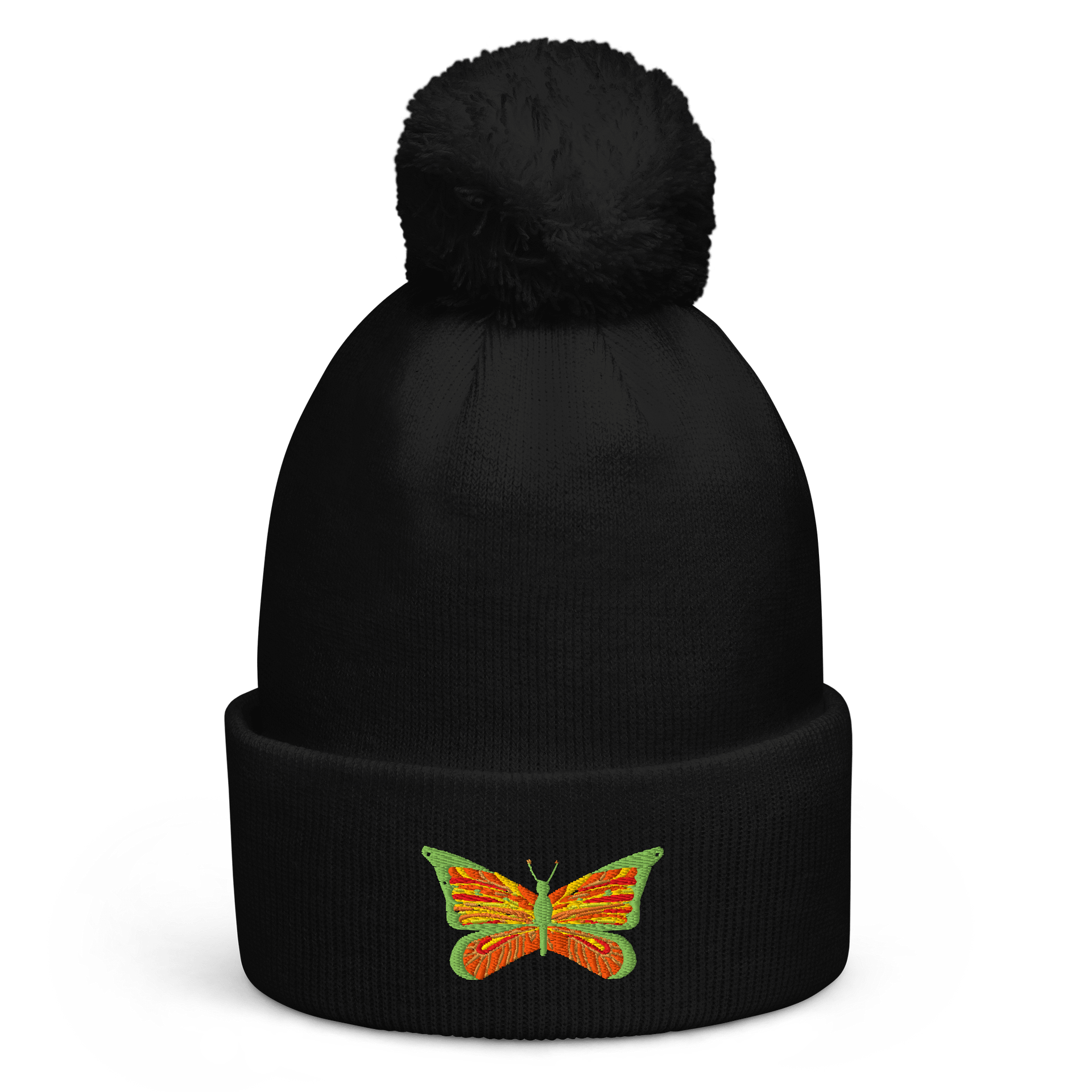 Symmetric Flutter Pom-Pom Beanie product image (1)
