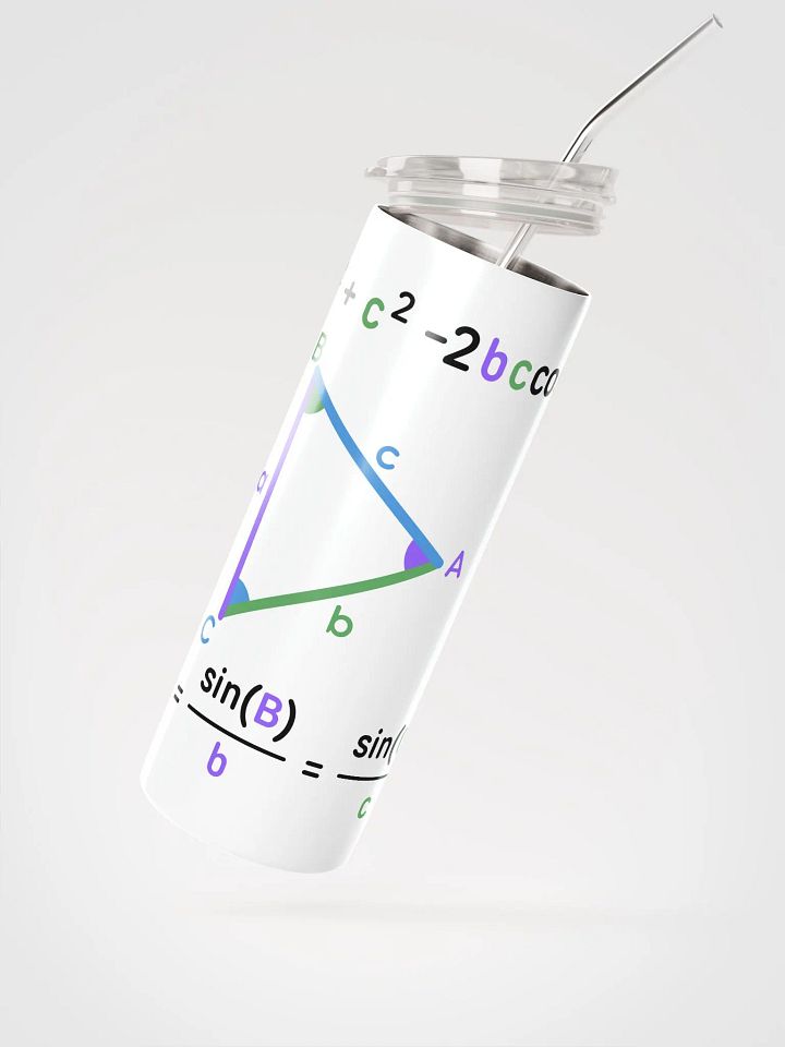 Stainless Steel Tumbler with Math Formulas product image (2)
