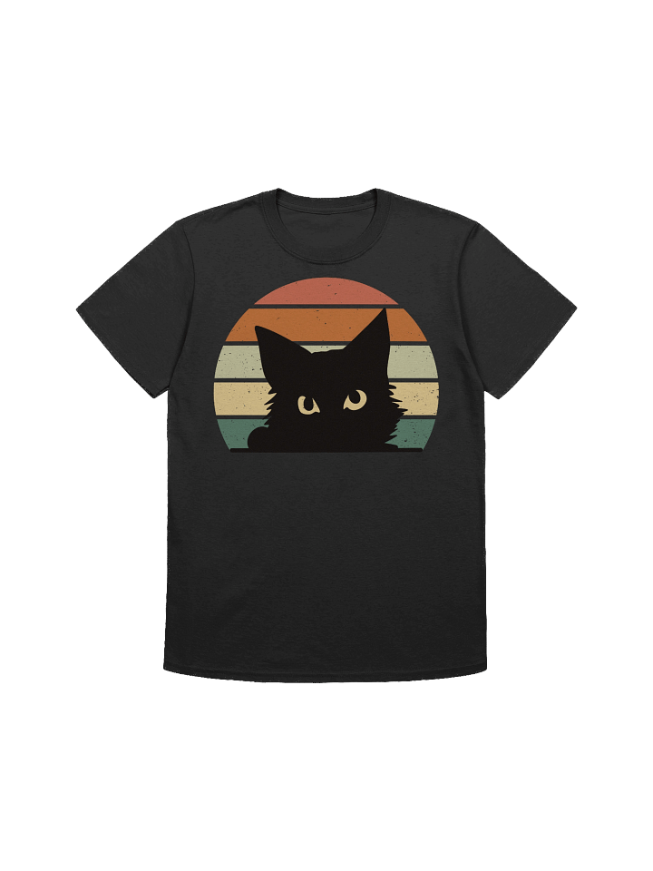 Retro Sunset Cat T-Shirt product image (4)