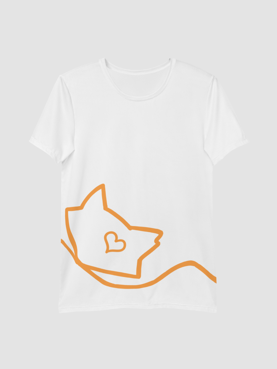 Mellow Ribbon All-Over Print Athletic T-Shirt (White) product image (3)