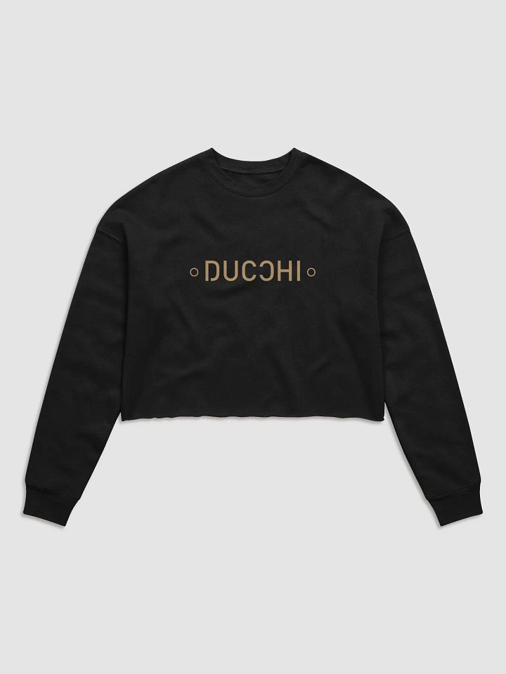DUCCHI Stylized Women's Fleece Crop Sweatshirt product image (2)