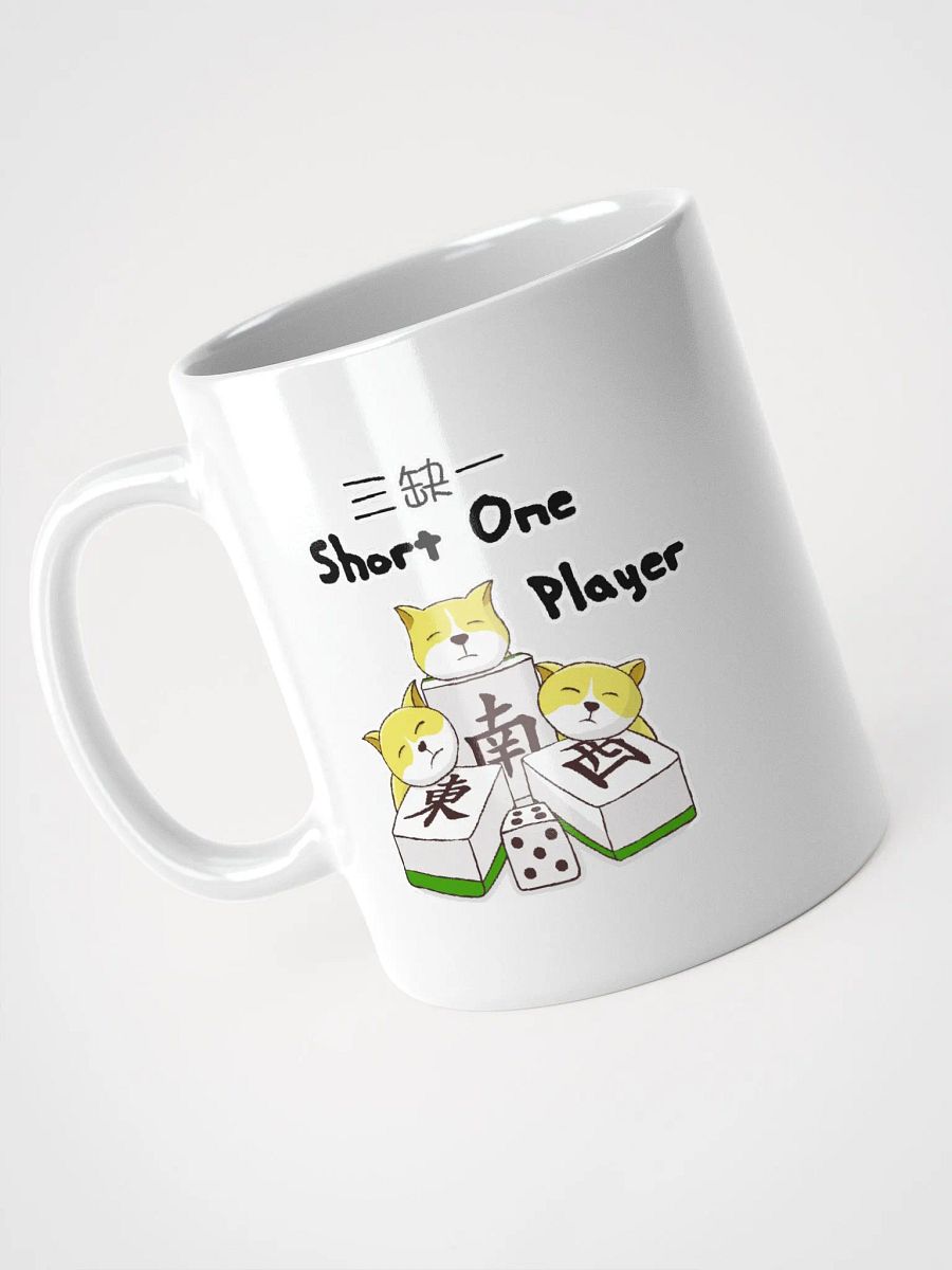 Mahjong short one player white coffee mug product image (5)