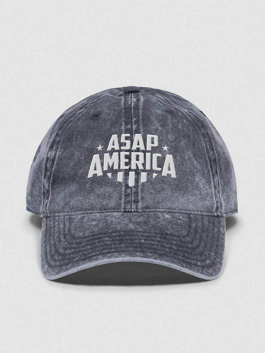 ASAP America Classic Denim Dad Hat – Embroidered Logo product image (1)