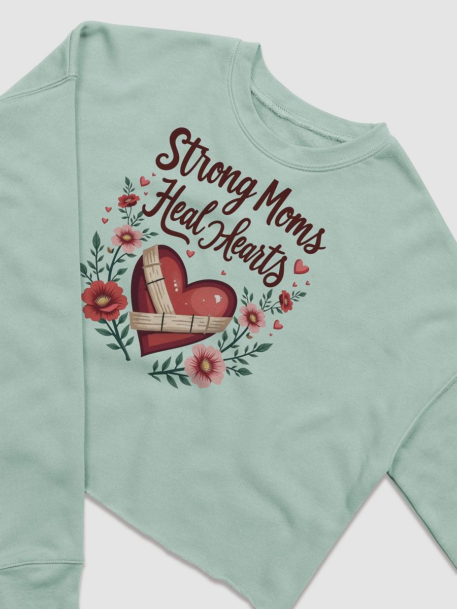 moms Healing Heart Women's Crop Sweatshirt product image (6)