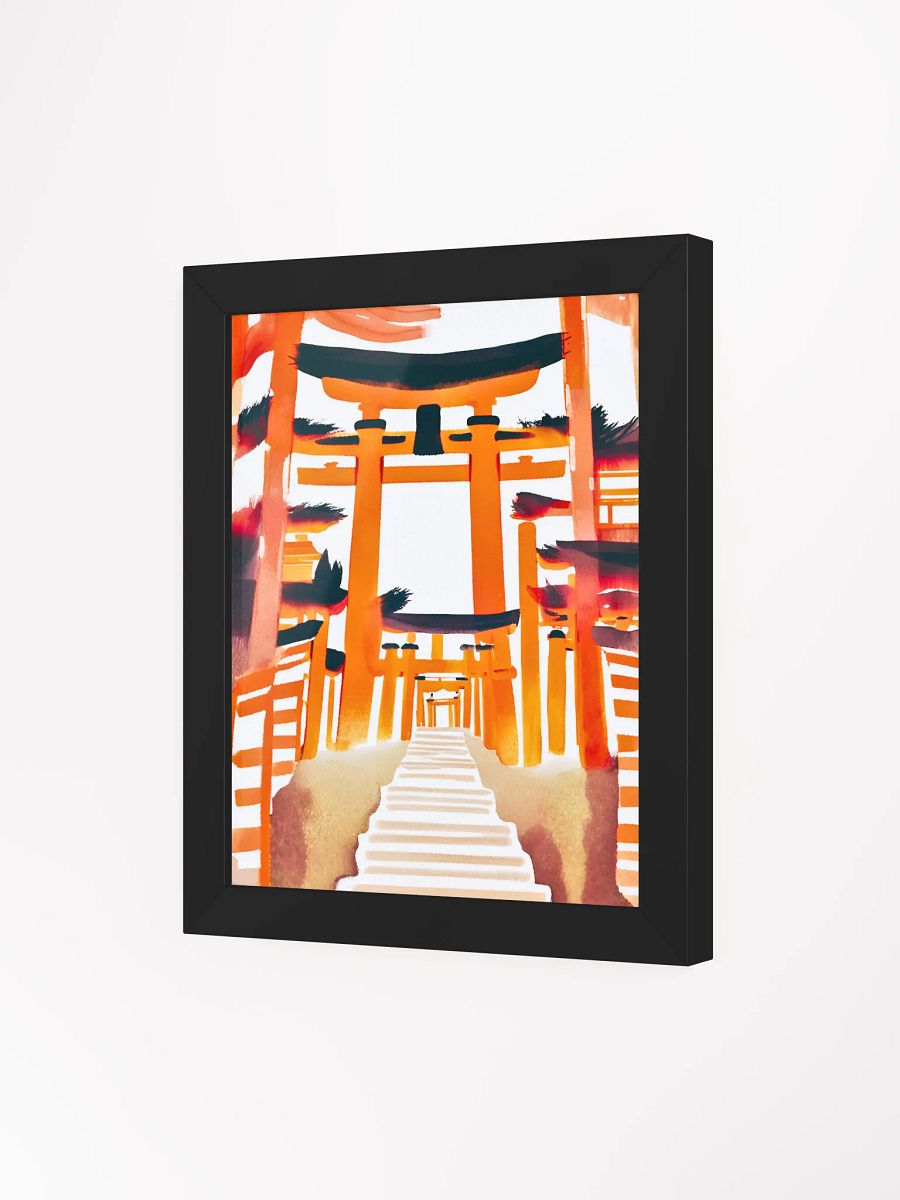 Tranquil Torii Gates: Framed Watercolor Poster product image (21)