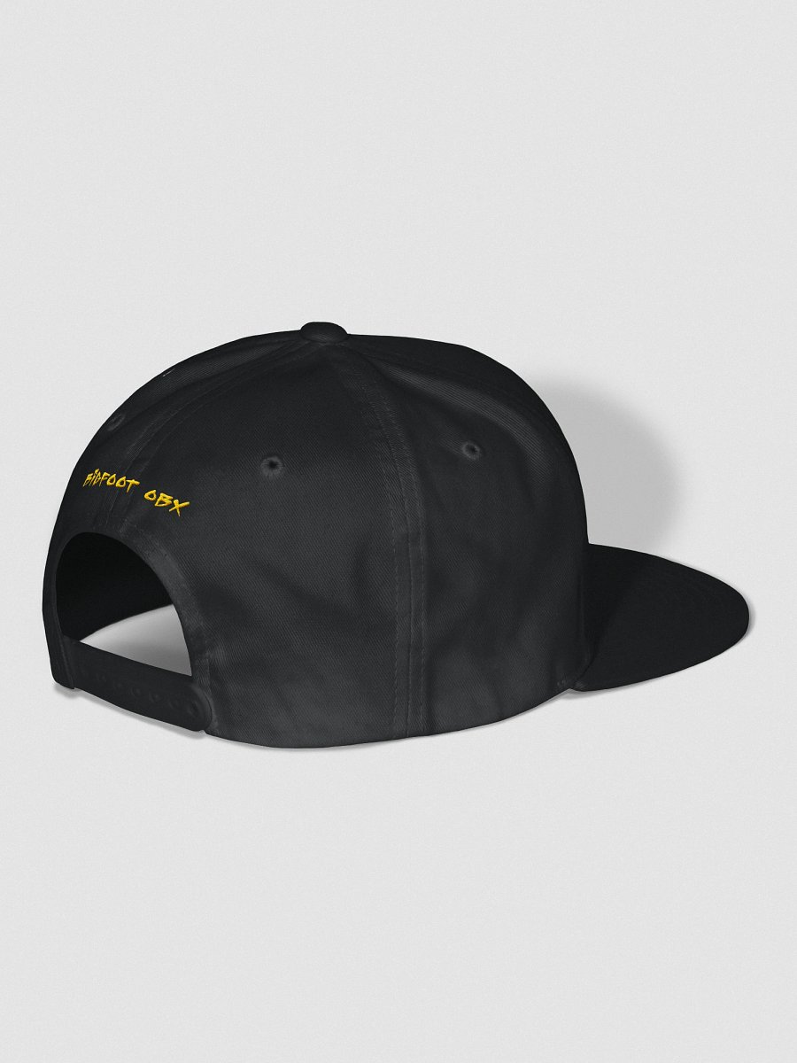 Classic Black Snapback 100% Cotton Twill – Classic Logo Edition product image (3)