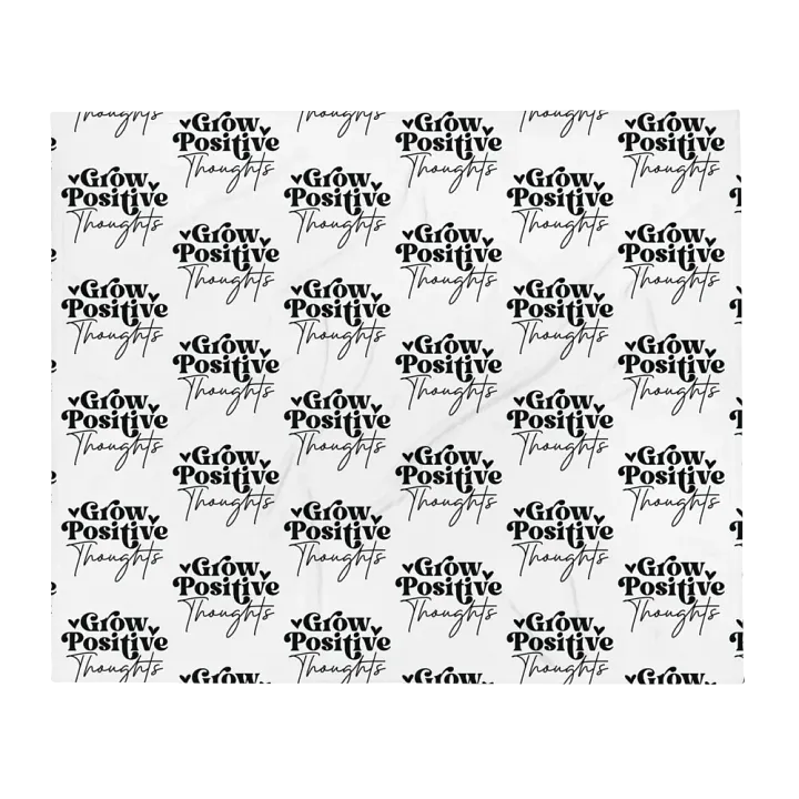 Grow Positive Thoughts Blanket product image (1)