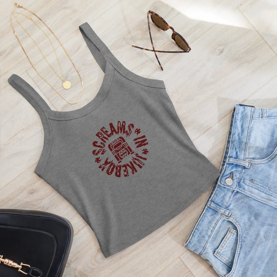 *Screams In Jukebox* Strappy Tank, Red Logo product image (16)