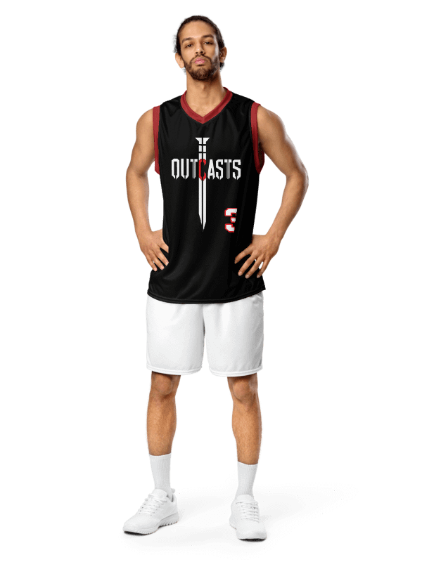 Outcasts Basketball Jersey Red/Black product image (1)
