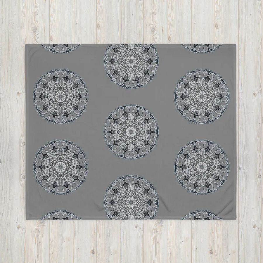 Ornate Floral Delight Throw Blanket product image (6)