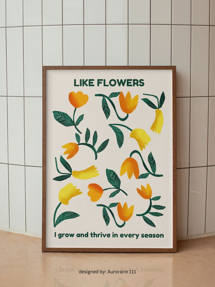 I Grow and Thrive - Printable Wall Art | Digital Poster Download | Multiple Sizes Included product image (1)