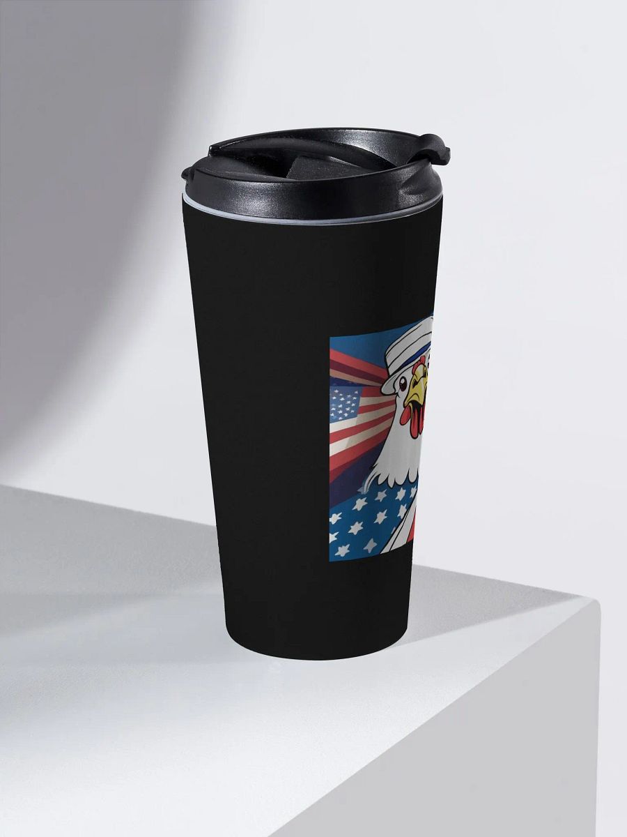 Patriotic Rooster Stainless Steel Travel Mug product image (2)