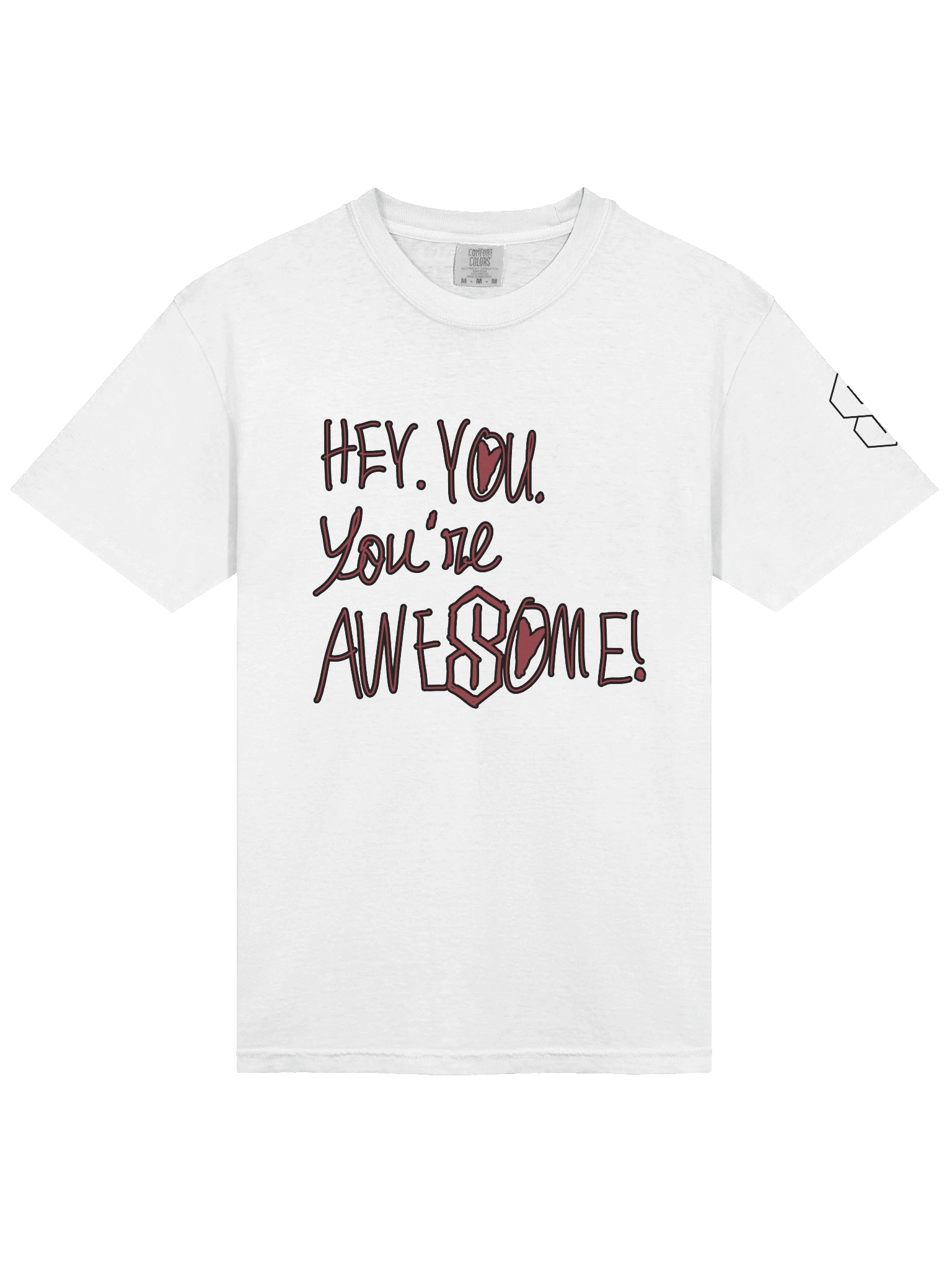 Hey. You. You're Awesome! Light Tee product image (21)