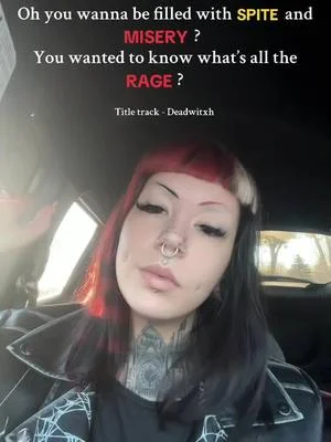 Title Track - Deadwitxh  Figured I’d show yall what I really know bout ball 😈 This is unreleased and off of my upcoming album, Misery Is All The Rage Release date TBA but it is coming soon!!  I am so excited to get this album finished and into the world so all the lil brainworms connected can embed in your mind 🖤 Until then, enjoy this snippet of the first verse 😈  Wanna see this song live? (We usually open with this banger)  Then go to www.deadwitxh.com or my IG to stay up to date on our next local shows in the Mid Michigan Area!  • • • #fyp #metaltok #metalcore #originalmusic #deadwitxh 
