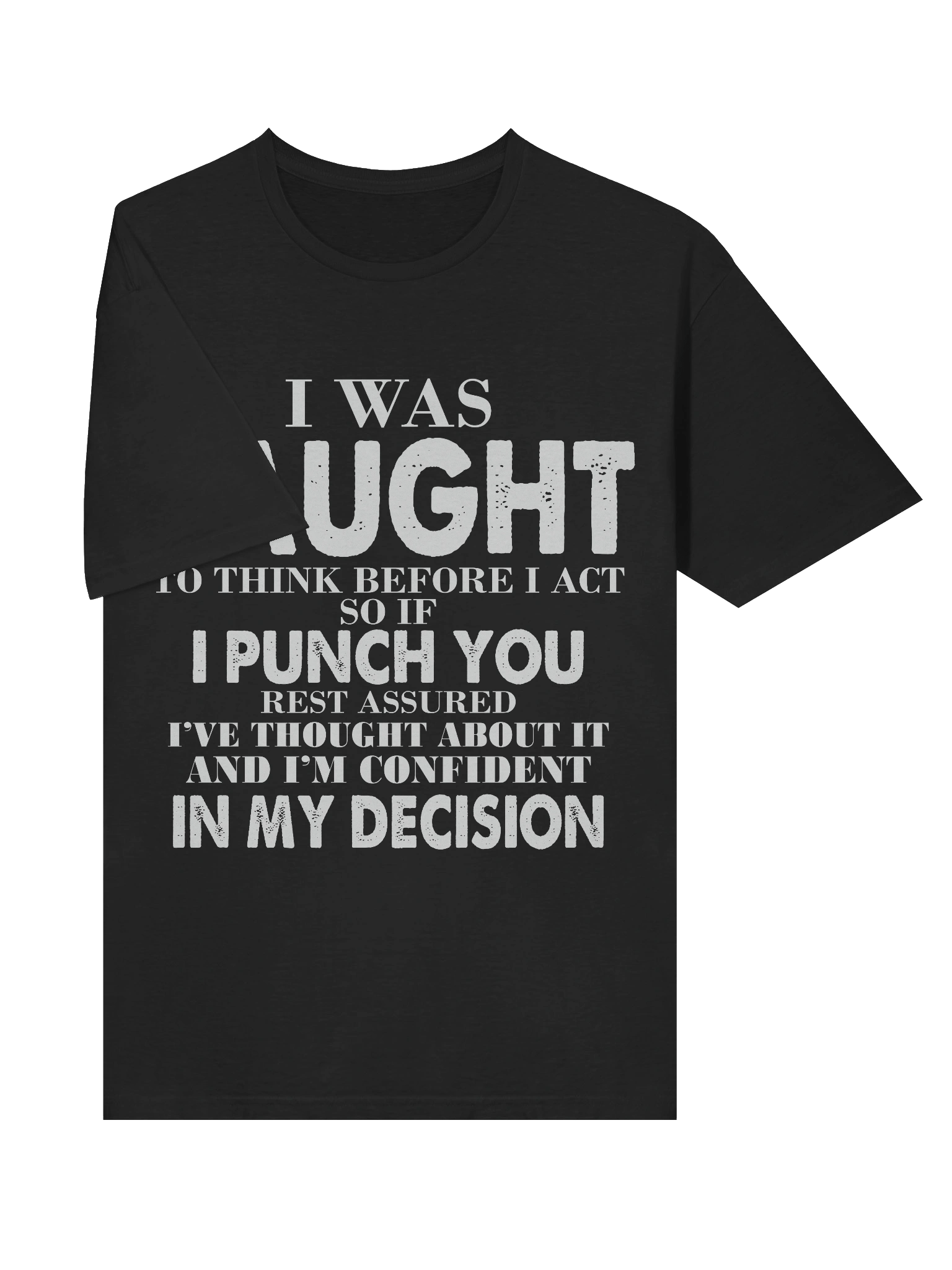Meme – Think Before Act – Punch Decision – Gildan Softstyle T-Shirt product image (3)