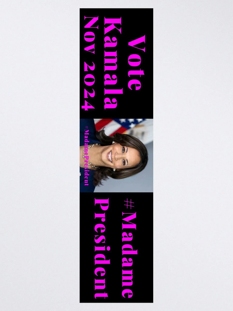 Vote Kamala - #MadamePresident Bumper Sticker product image (3)