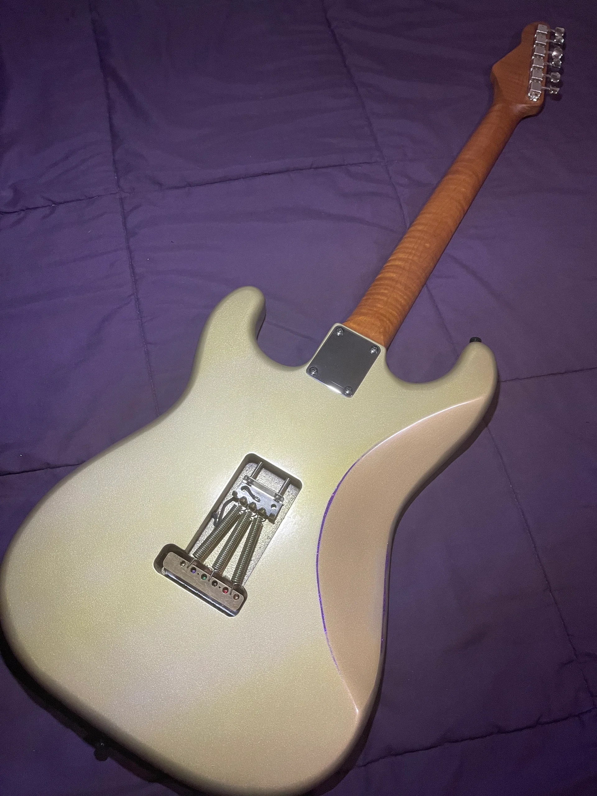 GD Guitars Super S – Gold over Purple Metallic Spray-over Prototype - Player’s Concept Strat-Style product image (6)