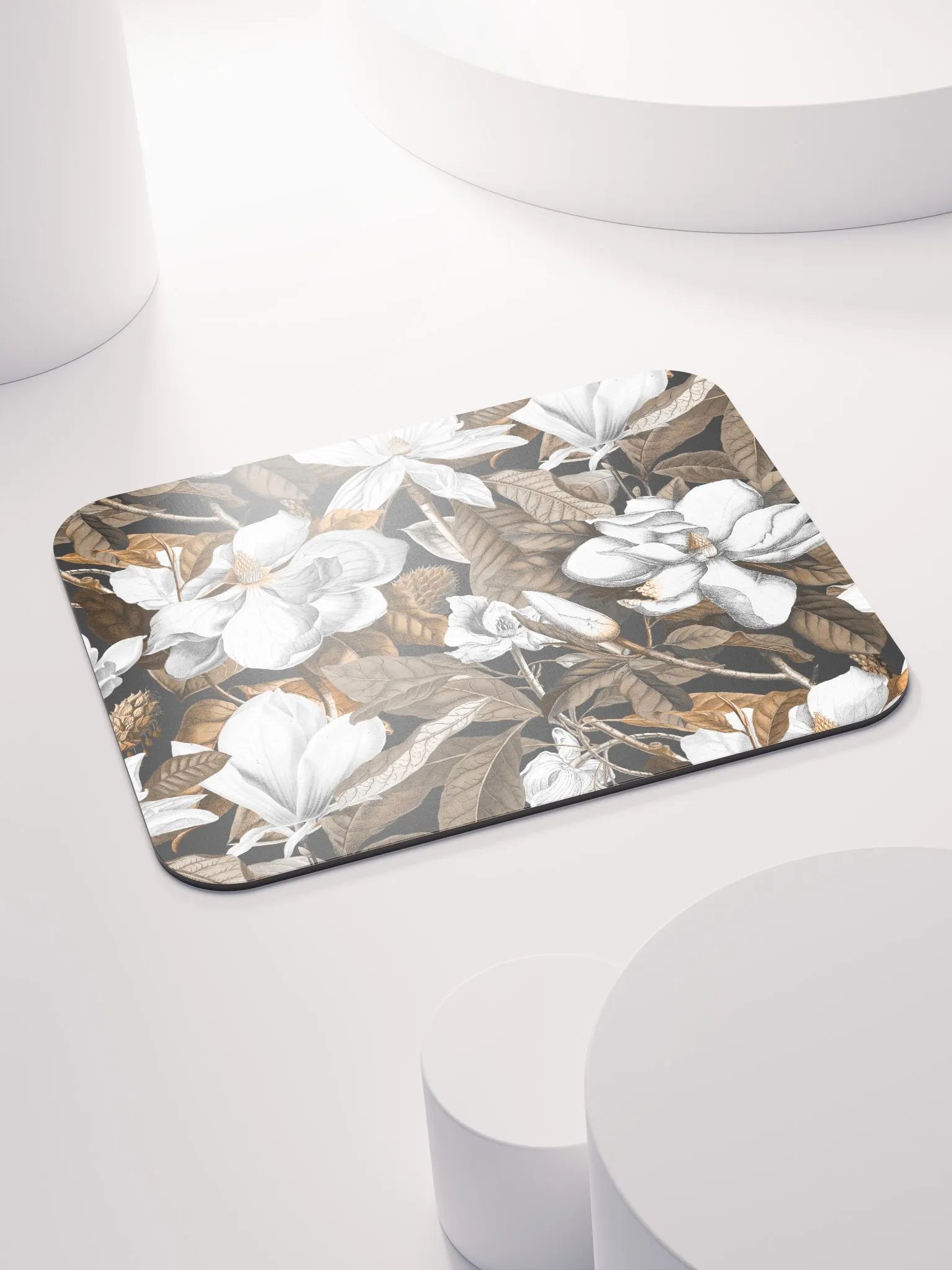 Black Magnolia Grandiflora Mouse Pad product image (5)