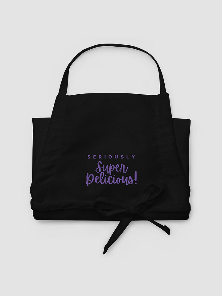Super Delicious Embroidered Cooking Apron (Lavender) product image (1)