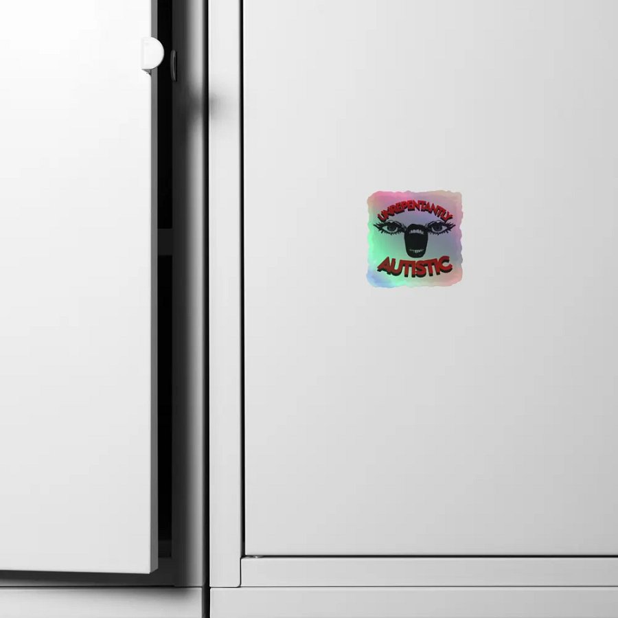 Unrepentantly Autistic Holographic Sticker Sheet product image (6)
