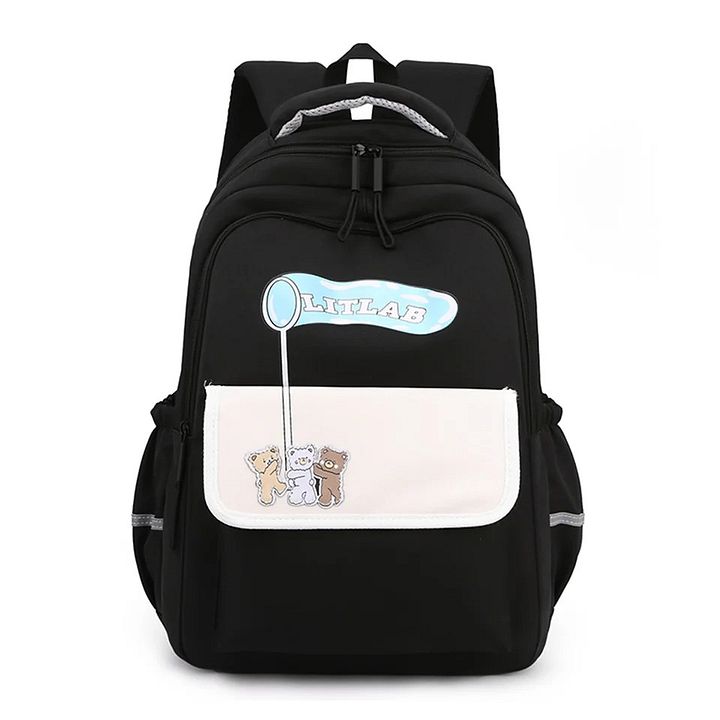Letter Cute Schoolbag Women's Color Contrast Patchwork Backpack product image (2)