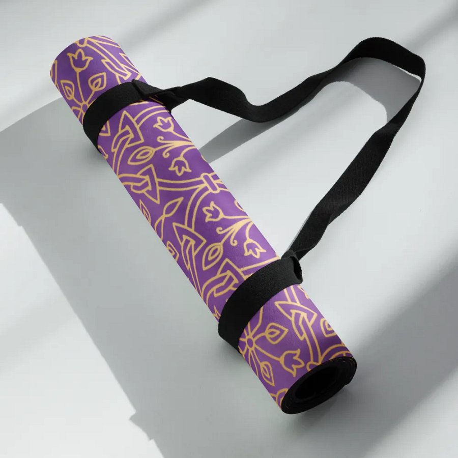 Inhale Exhale Violet Mandala Yoga Mat product image (6)